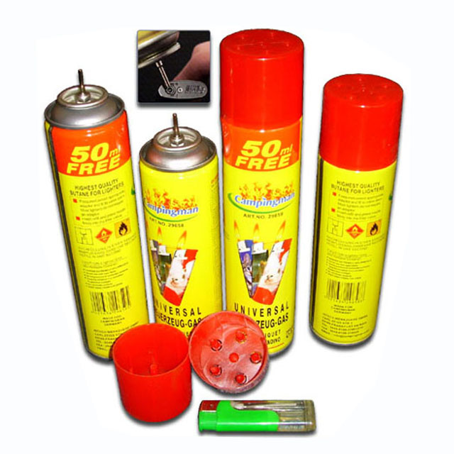 ISO butane gas Tinplate can 300ml 10.15 FL OZ